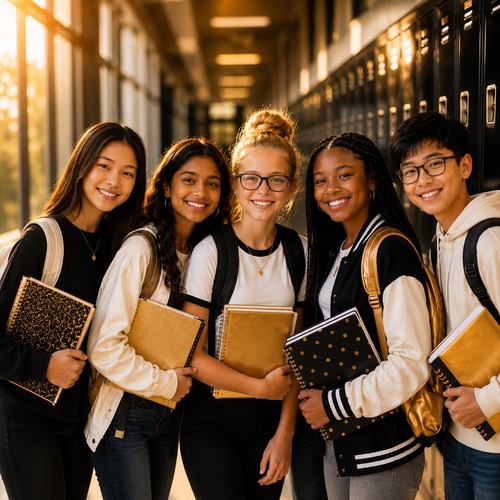 High school students