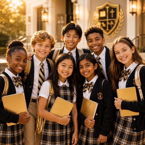 High school private school students